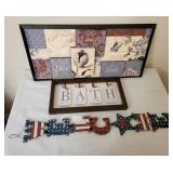 (3) Mixed Lot Wall Decor