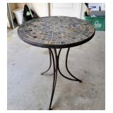 24" Stone Tile Top Cafe Table