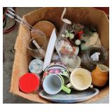 Mixed Lot Box of Housewares - Dishes