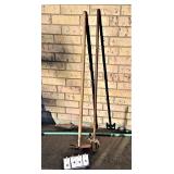 Lightweight Dirt Grubber & 3 Prong Hand Plow