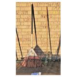 Two Leaf Rakes - Plastic & Metal