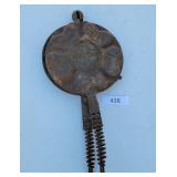 Antique Griswold Heart Star Waffle Iron USA