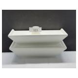 Two 12" Wide Molded Plate Shelves