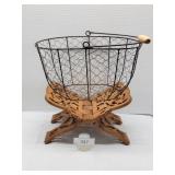 Repop Kitchen Egg Basket & Cook Book Holder
