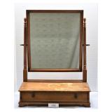 Vintage Kling Tabletop Single Drawer Chest Mirror