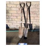 Two Sharp Shooter Shovels