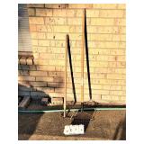 Two Wood Handle Garden Rakes