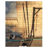 Two Long Handle Garden Hoes