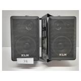 Pair Wall Mount KLH Speakers w/ Mounts