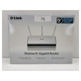 D-Link Xtreme N Gigabit Router Boxed - Untested