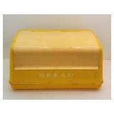 Vintage Yellow Plastic Bread Box