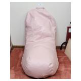 Pale Pink Single Seat Bean Bag Chair w/ Pocket