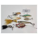 Mixed Lot 9 Metal Body Fishing Lures