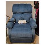 Medium Blue Fabric Golden Lift Chair - With Remote