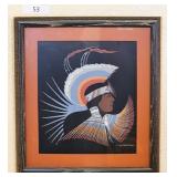 Archie Blackowl 14" x 15" Silk Screen Print