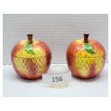 Two Czechhoslovakia Apple Shape Jam-Jelly Dish