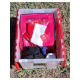 Large Tote Mixed Lot Chrismas Bags, & Decor