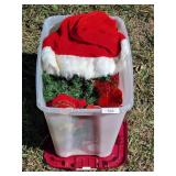 Large Tote Mixed Christmas Decorations