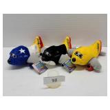 3 Southwest Airlines Promotional Plush Airplanes
