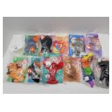 Mixed Lot 11 McDonalds Beanie Baby Toys