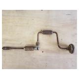 Vintage Wood Handle Hand Drill Screwdriver