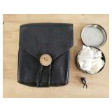 2 Civil War Era Repro Pouches w/ Patches & Powder