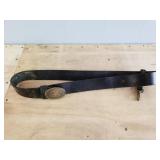 Civil War Repro Leather Belt w/ Texas Star Buckle