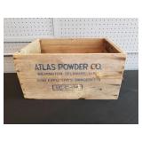 Antique Wood Atlas Powder Company Dynamite Box