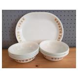 Vintage Corning Corelle Butterfly Gold Dishes 1978