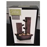 Home Elements Stone Pillar Water Fountain NEW