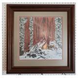 Bev Doolittle 1983 "Christmas Day" Signed Print
