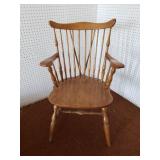 Braced Comb Back Windsor Arm Chair