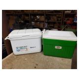 2 Plastic Coolers Thermos & Gott 30 Qt