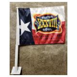 Super Bowl XXXVIII Car Window Flag