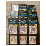 9 Boxed Sets of Five Closet Savers (As Seen On TV)