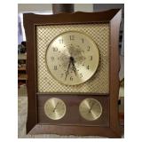 Vintage Westclox Clock w/ Temperature & Humidity