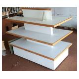Three Shelf Oak & Laminate Store Display