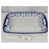 WCL Blue & White Deep Serving Dish