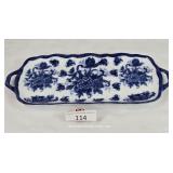 Blue & White Rectangular Centerpiece Serving Dish