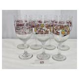 Seven Glear Wine Festival Glasses