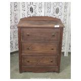Vintage Three-Drawer Chest Stained Top