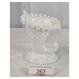 Fenton Milk Glass Sea Shell Vase