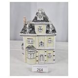Ceramic Old Style House Cookie Jar