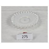 Fenton Milk Glass Silver Crest Set Piece