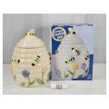 Ceramic Works Beehive Honey Cookie Jar