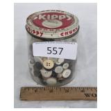 Skippy Chunky Peanut Butter Jar Filled w/ Buttons