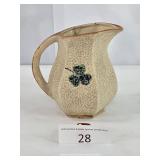 Japan Cream Color Glazed Beverage Pitcher