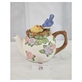 Teleflora Birds Nest Tea Pot