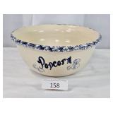 Casey Pottery Marshall, TX Popcorn Crock Bowl