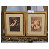 Pair of Framed Little Angels